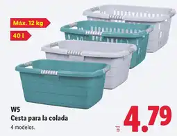 Lidl W5 Cesta para la colada oferta