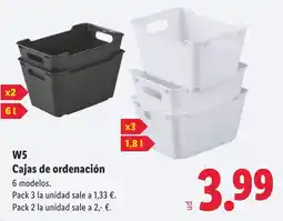 Lidl W5 Cajas de ordenación oferta