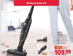 Lidl BOSCH Aspirador recargable 2 en 1 oferta