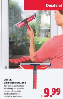 Lidl VILEDA Limpiaventanas 2 en 1 oferta