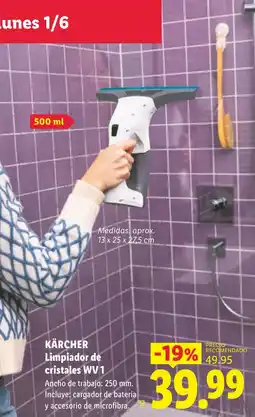 Lidl KÄRCHER Limpiador de cristales WV 1 oferta