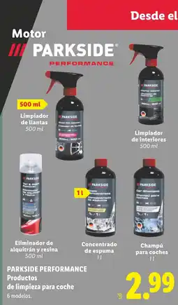 Lidl PARKSIDE PERFORMANCE Productos de limpieza para coche oferta