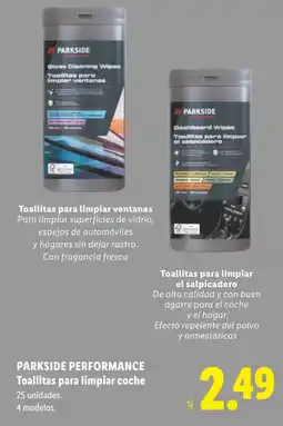 Lidl PARKSIDE PERFORMANCE Toallitas para limpiar coche oferta