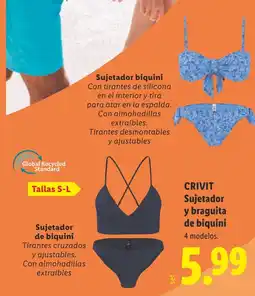 Lidl CRIVIT Sujetador y braguita de biquini oferta