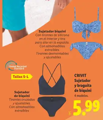CRIVIT Sujetador y braguita de biquini