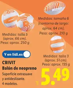 Lidl CRIVIT Balón de neopreno oferta