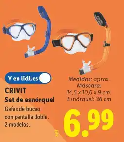 Lidl CRIVIT Set de esnórquel oferta
