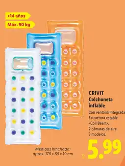 Lidl CRIVIT Colchoneta inflable oferta