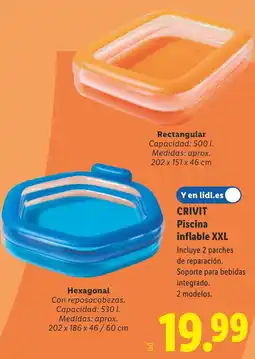 Lidl CRIVIT Piscina inflable XXL oferta