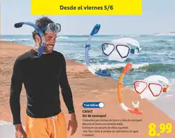 Lidl CRIVIT Set de esnórquel oferta