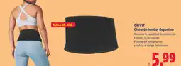 Lidl CRIVIT Cinturón lumbar deportivo oferta
