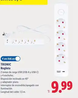 Lidl TRONIC Regleta oferta
