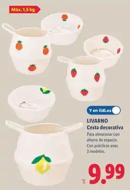 Lidl LIVARNO Cesta decorativa oferta