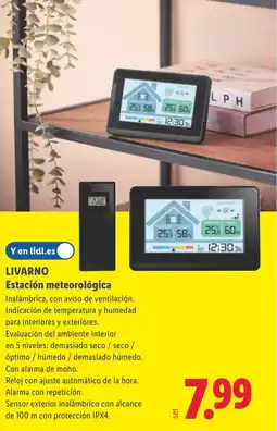 Lidl LIVARNO Estación meteorológica oferta