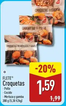 ALDI FLETE Croquetas oferta
