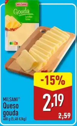 ALDI MILSANI Queso gouda oferta