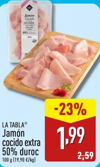 LA TABLA Jamón cocido extra 50% duroc