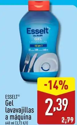 ALDI ESSELT Gel lavavajillas a máquina oferta