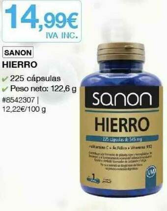 Costco Sanon Hierro oferta