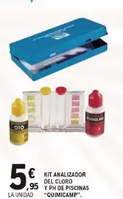 E.Leclerc QUIMICAMP Kit analizador del cloro y ph de piscinas oferta