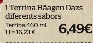 La Sirena Tarrina de helado oferta