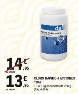 E.Leclerc DAF Cloro rápido 4 acciones oferta