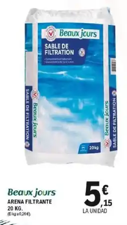 E.Leclerc BEAUX JOURS Arena filtrante oferta