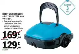 E.Leclerc Robot limpiafondos a batería spyder max "wybot". oferta