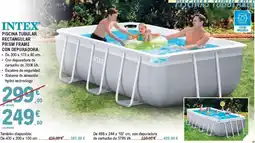 E.Leclerc INTEX Piscina tubular rectangular prism frame oferta