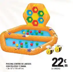 E.Leclerc Piscina centro de juegos con pelotas y diana. oferta