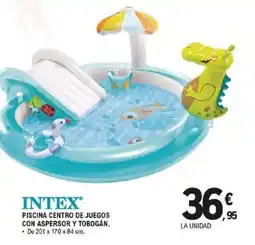 E.Leclerc INTEX Piscina centro de juegos con aspersor y tobogán. oferta