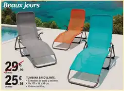 E.Leclerc BEAUX JOURS Tumbona basculante oferta