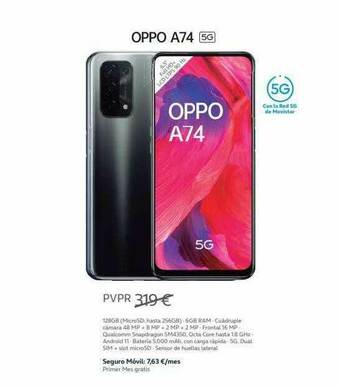 Movistar Oppo A74 5g oferta
