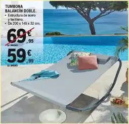 E.Leclerc Tumbona balancin doble oferta