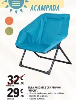 E.Leclerc Silla plegable de camping "moon". oferta
