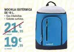 E.Leclerc WOODSUN Mochila isotérmica oferta