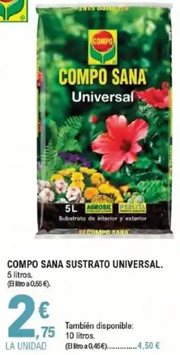E.Leclerc COMPO sana sustrato universal oferta