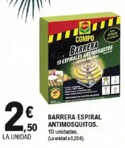 E.Leclerc COMPO Barrera espiral antimosquitos oferta