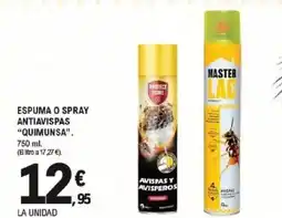 E.Leclerc Espuma o spray antiavispas quimunsa oferta