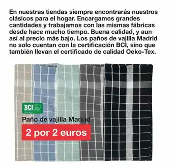 Zeeman Paño De Vajilla Madrid Bci oferta