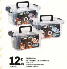E.Leclerc Guirnalda de 400 leds de luz solar oferta