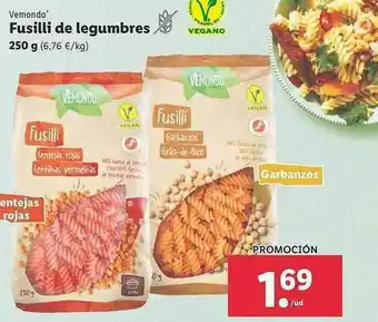 Lidl Vemondo Fusilli De Legumbres oferta
