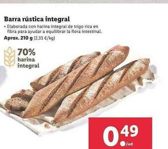 Lidl Barra Rústica Integral oferta