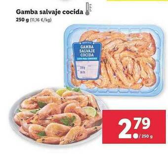 Lidl Gamba Salvaje Cocida oferta