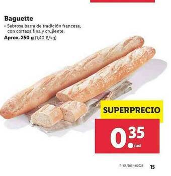 Lidl Baguette oferta