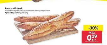 Lidl Barra Tradicional oferta