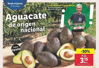 Lidl Aguacate oferta