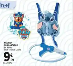 E.Leclerc Mochila con lanzador de agua oferta
