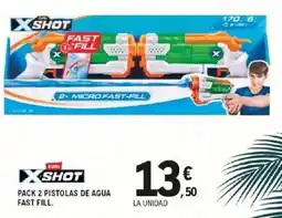 E.Leclerc ZURU XSHOT Pack 2 pistolas de agua fast fill oferta