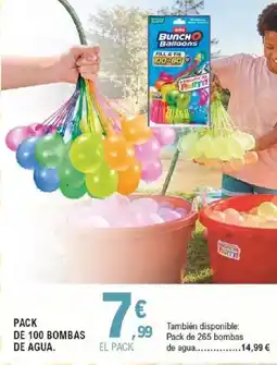 E.Leclerc PACK DE 100 BOMBAS oferta